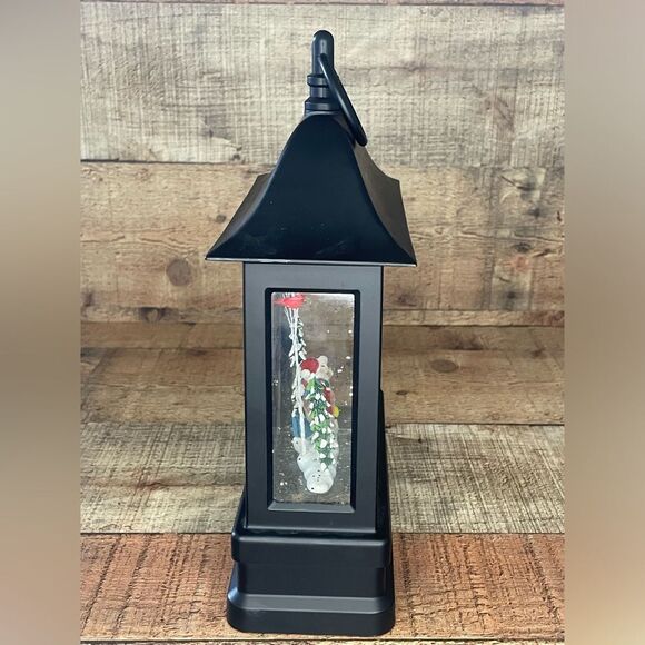 Winter Lane Musical Glitter Globe Lantern - Santa Scene Sold out on HSN!! EUC - Picture 6 of 9
